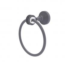 Allied Brass PG-16D-GYM - Pacific Grove Collection Towel Ring with Dotted Accents