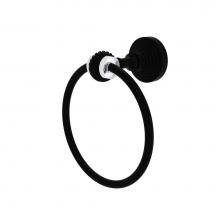 Allied Brass PG-16T-BKM - Pacific Grove Collection Towel Ring with Twisted Accents