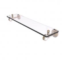 Allied Brass PG-1D-16-PEW - Pacific Grove Collection 16 Inch Glass Shelf with Dotted Accents