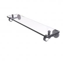 Allied Brass PG-1D-22-GYM - Pacific Grove Collection 22 Inch Glass Shelf with Dotted Accents