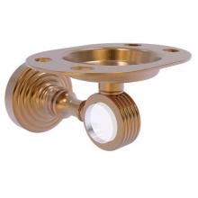 Allied Brass PG-26G-BBR - Pacific Grove Collection Tumbler and Toothbrush Holder with Groovy Accents