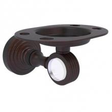 Allied Brass PG-26G-VB - Pacific Grove Collection Tumbler and Toothbrush Holder with Groovy Accents