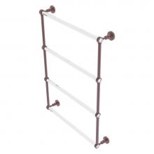 Allied Brass PG-28-24-CA - Pacific Grove Collection 4 Tier 24 Inch Ladder Towel Bar - Antique Copper