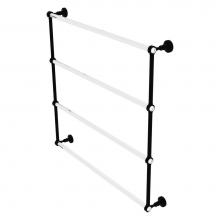 Allied Brass PG-28-36-BKM - Pacific Grove Collection 4 Tier 36 Inch Ladder Towel Bar - Matte Black