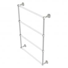 Allied Brass PG-28T-24-SN - Pacific Grove Collection 4 Tier 24 Inch Ladder Towel Bar with Twisted Accents - Satin Nickel