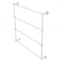 Allied Brass PG-28T-36-PC - Pacific Grove Collection 4 Tier 36 Inch Ladder Towel Bar with Twisted Accents - Polished Chrome