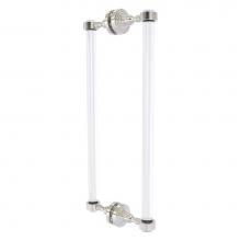 Allied Brass PG-406-18BB-SN - Pacific Grove Collection 18 Inch Back to Back Shower Door Pull - Satin Nickel