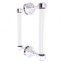 Allied Brass PG-406-8BB-PC - Pacific Grove Collection 8 Inch Back to Back Shower Door Pull - Polished Chrome