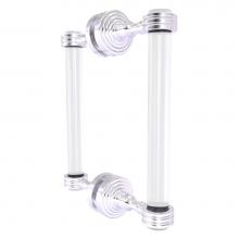 Allied Brass PG-406D-8BB-SCH - Pacific Grove Collection 8 Inch Back to Back Shower Door Pull with Dotted Accents - Satin Chrome