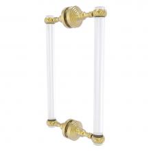 Allied Brass PG-406T-12BB-SBR - Pacific Grove Collection 12 Inch Back to Back Shower Door Pull with Twisted Accents - Satin Brass