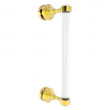 Allied Brass PG-407-12SM-PB - Pacific Grove Collection 12 Inch Single Side Shower Door Pull - Polished Brass