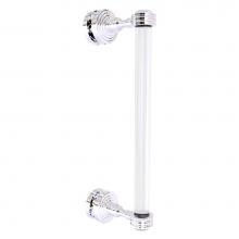 Allied Brass PG-407D-12SM-PC - Pacific Grove Collection 12 Inch Single Side Shower Door Pull with Dotted Accents - Polished Chrom