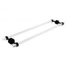 Allied Brass PG-41-BB-30-BKM - Pacific Grove Collection 30 Inch Back to Back Shower Door Towel Bar - Matte Black