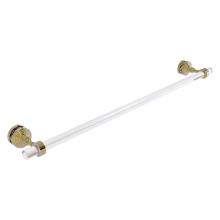 Allied Brass PG-41-SM-30-UNL - Pacific Grove Collection 30 Inch Shower Door Towel Bar - Unlacquered Brass