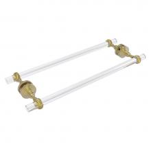 Allied Brass PG-41T-BB-18-SBR - Pacific Grove Collection 18 Inch Back to Back Shower Door Towel Bar with Twisted Accents - Satin B