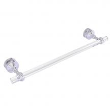 Allied Brass PG-41T-SM-18-SCH - Pacific Grove Collection 18 Inch Shower Door Towel Bar with Twisted Accents - Satin Chrome
