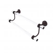 Allied Brass PG-72D-18-ABZ - Pacific Grove Collection 18 Inch Double Towel Bar with Dotted Accents