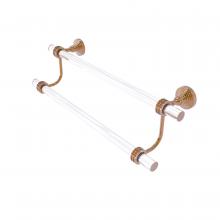 Allied Brass PG-72D-36-BBR - Pacific Grove Collection 36 Inch Double Towel Bar with Dotted Accents