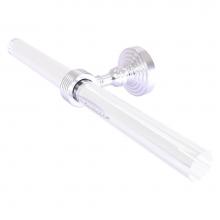 Allied Brass PG-HTBG-2-SCH - Pacific Grove Collection 2 Arm Guest Towel Holder with Grooved Accents - Satin Chrome