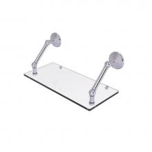 Allied Brass PMC-1-18-SCH - Prestige Monte Carlo Collection 18 Inch Floating Glass Shelf