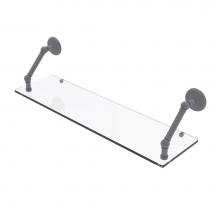 Allied Brass PMC-1-30-GYM - Prestige Monte Carlo Collection 30 Inch Floating Glass Shelf