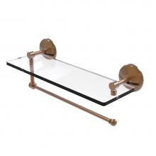 Allied Brass PMC-1PT/16-BBR - Prestige Monte Carlo Collection Paper Towel Holder with 16 Inch Glass Shelf