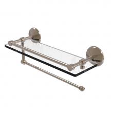 Allied Brass PMC-1PT/16-GAL-PEW - Prestige Monte Carlo Collection Paper Towel Holder with 16 Inch Gallery Glass Shelf