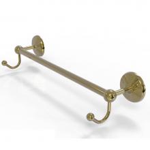 Allied Brass PMC-41-18-HK-UNL - Prestige Monte Carlo Collection 18 Inch Towel Bar with Integrated Hooks