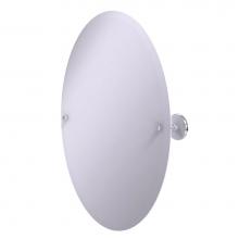 Allied Brass PMC-91-SCH - Frameless Oval Tilt Mirror with Beveled Edge
