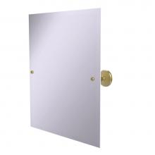 Allied Brass PMC-92-SBR - Frameless Rectangular Tilt Mirror with Beveled Edge