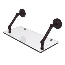 Allied Brass PQN-1-18-ABZ - Prestige Que New Collection 18 Inch Floating Glass Shelf