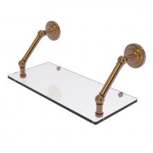 Allied Brass PQN-1-18-BBR - Prestige Que New Collection 18 Inch Floating Glass Shelf
