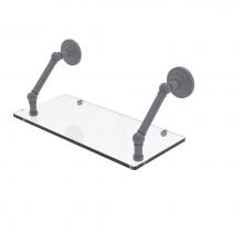 Allied Brass PQN-1-18-GYM - Prestige Que New Collection 18 Inch Floating Glass Shelf