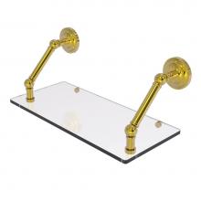 Allied Brass PQN-1-18-PB - Prestige Que New Collection 18 Inch Floating Glass Shelf