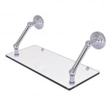 Allied Brass PQN-1-18-PC - Prestige Que New Collection 18 Inch Floating Glass Shelf