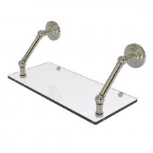 Allied Brass PQN-1-18-PNI - Prestige Que New Collection 18 Inch Floating Glass Shelf