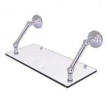 Allied Brass PQN-1-18-SCH - Prestige Que New Collection 18 Inch Floating Glass Shelf