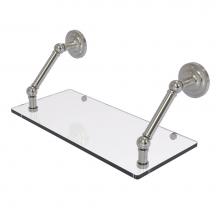Allied Brass PQN-1-18-SN - Prestige Que New Collection 18 Inch Floating Glass Shelf
