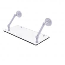 Allied Brass PQN-1-18-WHM - Prestige Que New Collection 18 Inch Floating Glass Shelf