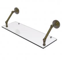 Allied Brass PQN-1-24-ABR - Prestige Que New Collection 24 Inch Floating Glass Shelf