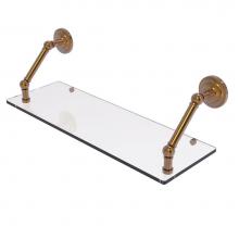 Allied Brass PQN-1-24-BBR - Prestige Que New Collection 24 Inch Floating Glass Shelf