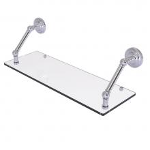 Allied Brass PQN-1-24-PC - Prestige Que New Collection 24 Inch Floating Glass Shelf