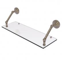 Allied Brass PQN-1-24-PEW - Prestige Que New Collection 24 Inch Floating Glass Shelf