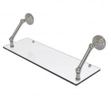 Allied Brass PQN-1-24-SN - Prestige Que New Collection 24 Inch Floating Glass Shelf