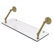Allied Brass PQN-1-24-UNL - Prestige Que New Collection 24 Inch Floating Glass Shelf