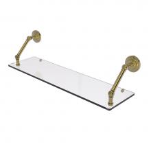 Allied Brass PQN-1-30-UNL - Prestige Que New Collection 30 Inch Floating Glass Shelf