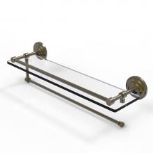 Allied Brass PQN-1PT/22-GAL-ABR - Prestige Que New Collection Paper Towel Holder with 22 Inch Gallery Glass Shelf