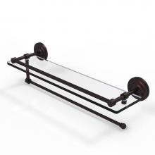 Allied Brass PQN-1PT/22-GAL-ABZ - Prestige Que New Collection Paper Towel Holder with 22 Inch Gallery Glass Shelf