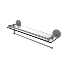 Allied Brass PQN-1PT/22-GAL-GYM - Prestige Que New Collection Paper Towel Holder with 22 Inch Gallery Glass Shelf