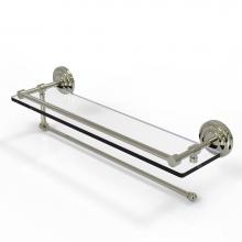 Allied Brass PQN-1PT/22-GAL-PNI - Prestige Que New Collection Paper Towel Holder with 22 Inch Gallery Glass Shelf